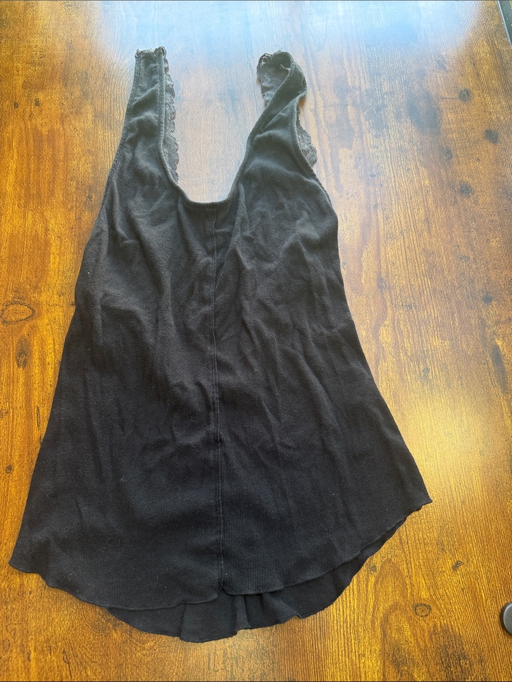 Intimately Free People Black Lace Racerback Tank Top Size M